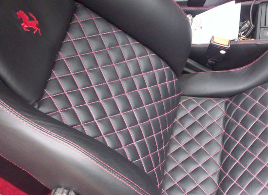 diamond-stiched-leather-seat leather re-trim seat